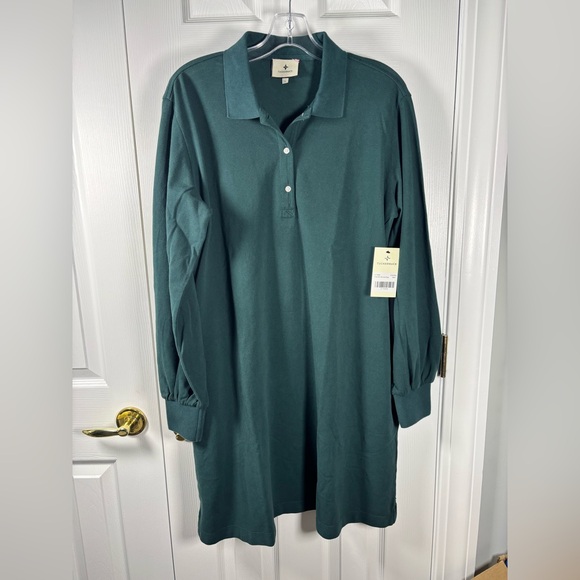 TUCKERNUCK June Bug Pique Frances Polo Dress Large - Picture 2 of 6